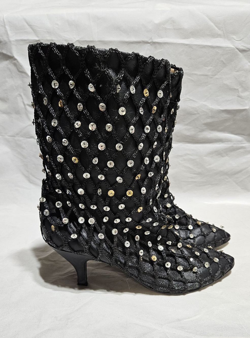 ICONIC Rare 1985 "Desperately Seeking Susan" Madonna Boots Town & Country Sequin